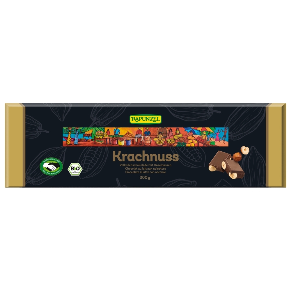 BIO - Chocolate de leite com avelãs, 300g