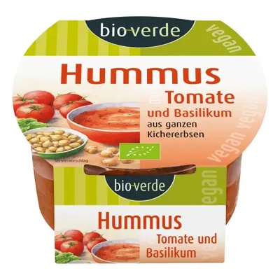 BIO - Hummus de tomate e manjericão, VEGAN, 150g