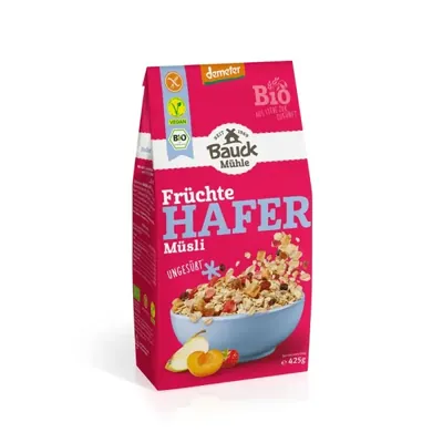 BIO - Hafermüsli mit Früchten, Demeter, Glutenfrei, 425g