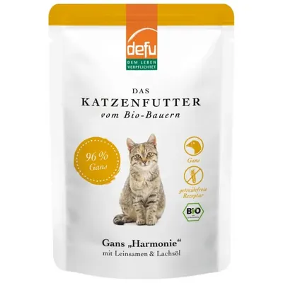 DEFU BIO - Gato, Refeição húmida - Ganso Harmony, 85g
