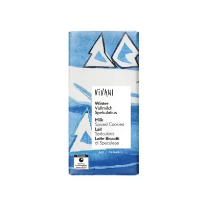 VIVANI - Chocolate BIO - Inverno, Leite e bolacha picante , 100g