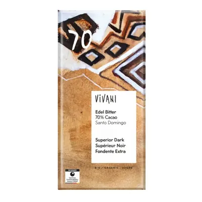 VIVANI - Chocolate BIO - Escuro superior 70% Cacau Santo Domingo, 80g