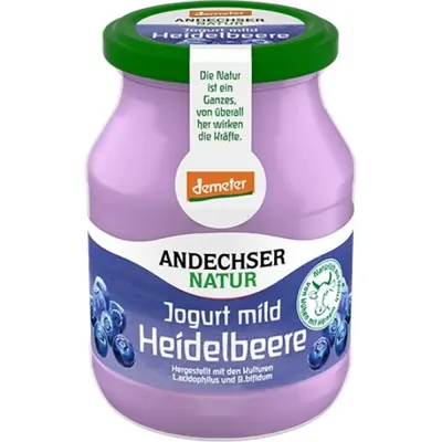 Demeter - Iogurte suave Mirtilo 3,8%, 500g